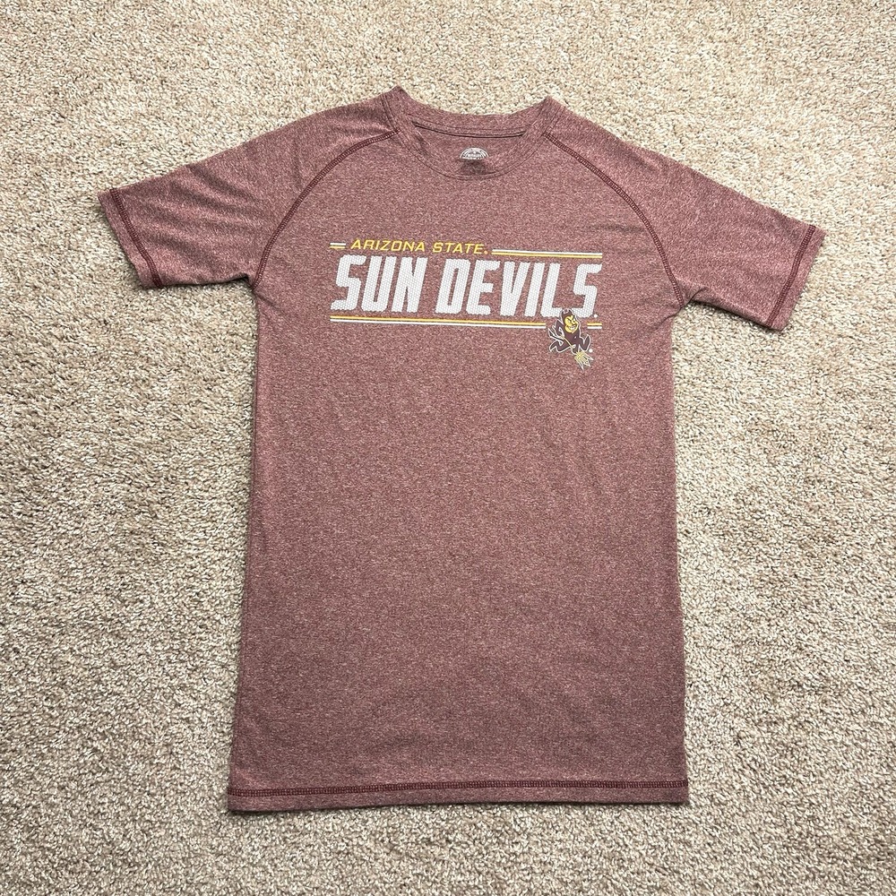 Sun Devils Shirt Mens Small Rivalry Threads 91 Red Arizona State